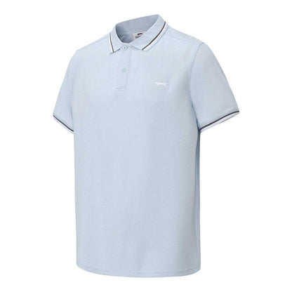 Light Blue - Side - Slazenger Mens Contrast Tipped Polo Shirt