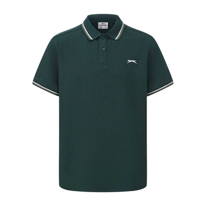 Light Green - Front - Slazenger Mens Contrast Tipped Polo Shirt
