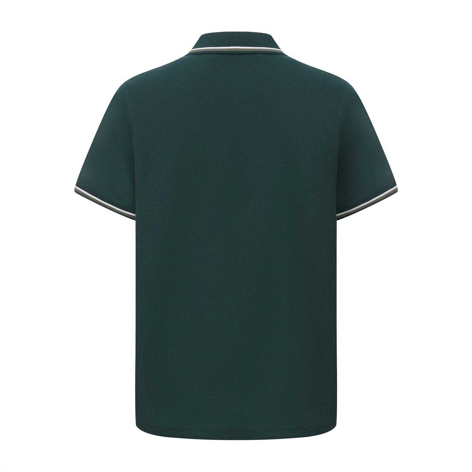 Light Green - Back - Slazenger Mens Contrast Tipped Polo Shirt