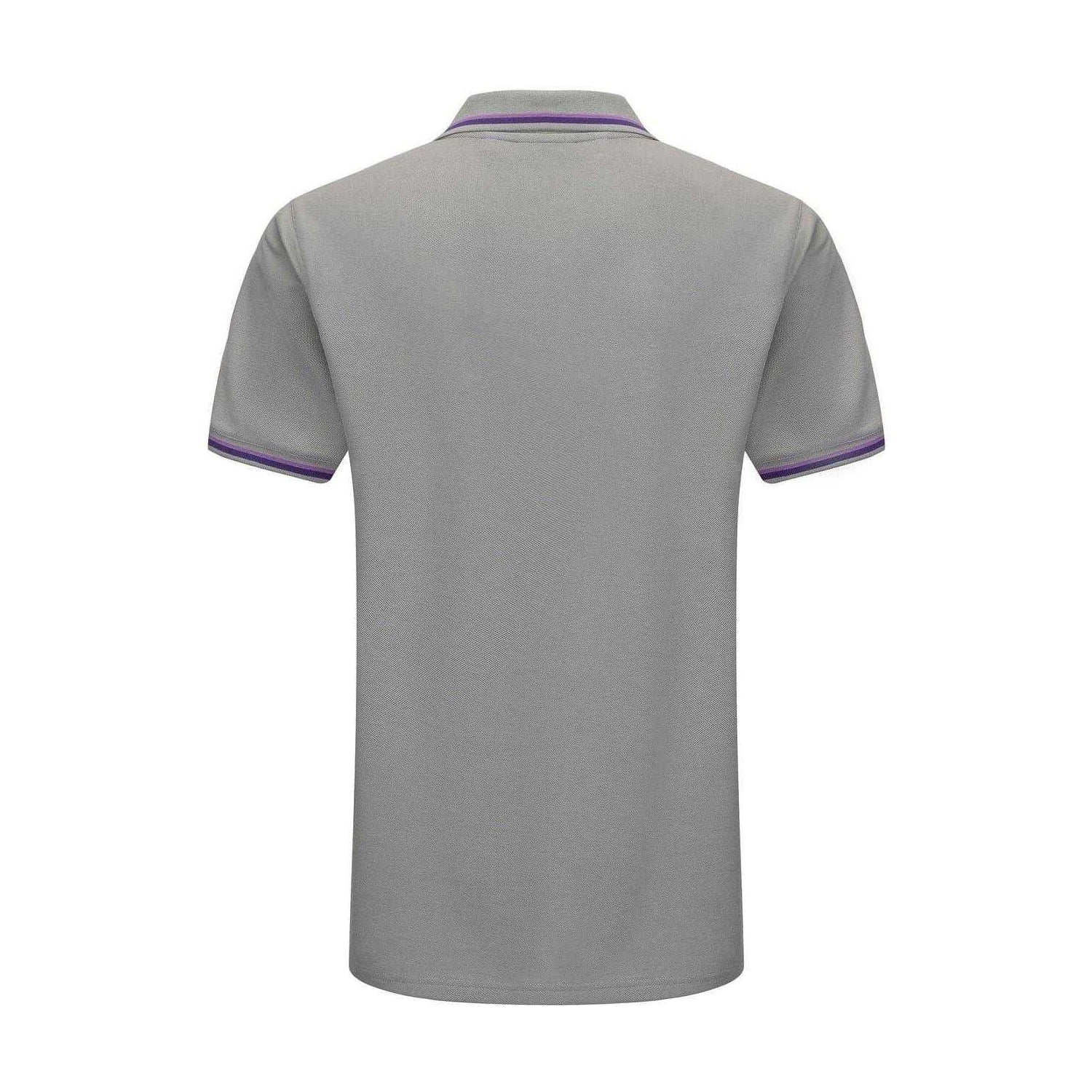 Light Grey - Back - Slazenger Mens Contrast Tipped Polo Shirt
