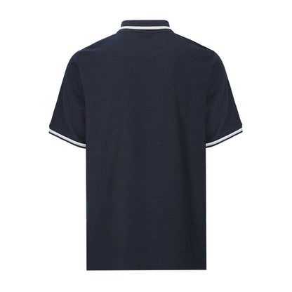 Navy - Back - Slazenger Mens Contrast Tipped Polo Shirt