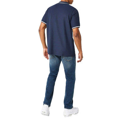 Navy - Lifestyle - Slazenger Mens Contrast Tipped Polo Shirt