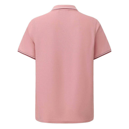 Pink - Back - Slazenger Mens Contrast Tipped Polo Shirt