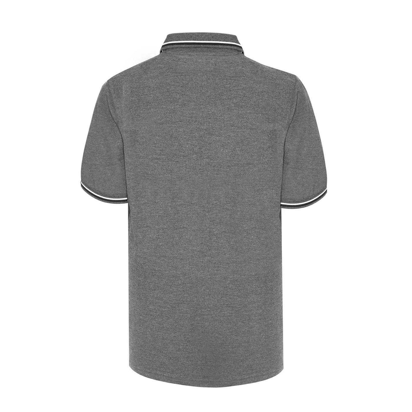 Charcoal Marl Marl - Back - Slazenger Mens Contrast Tipped Polo Shirt
