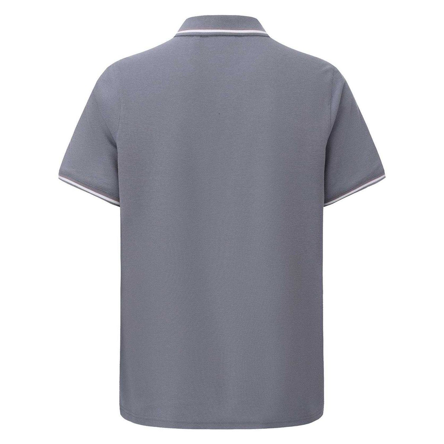 Slate Grey - Back - Slazenger Mens Contrast Tipped Polo Shirt