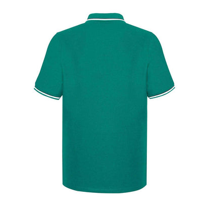 Teal Blue - Side - Slazenger Mens Contrast Tipped Polo Shirt