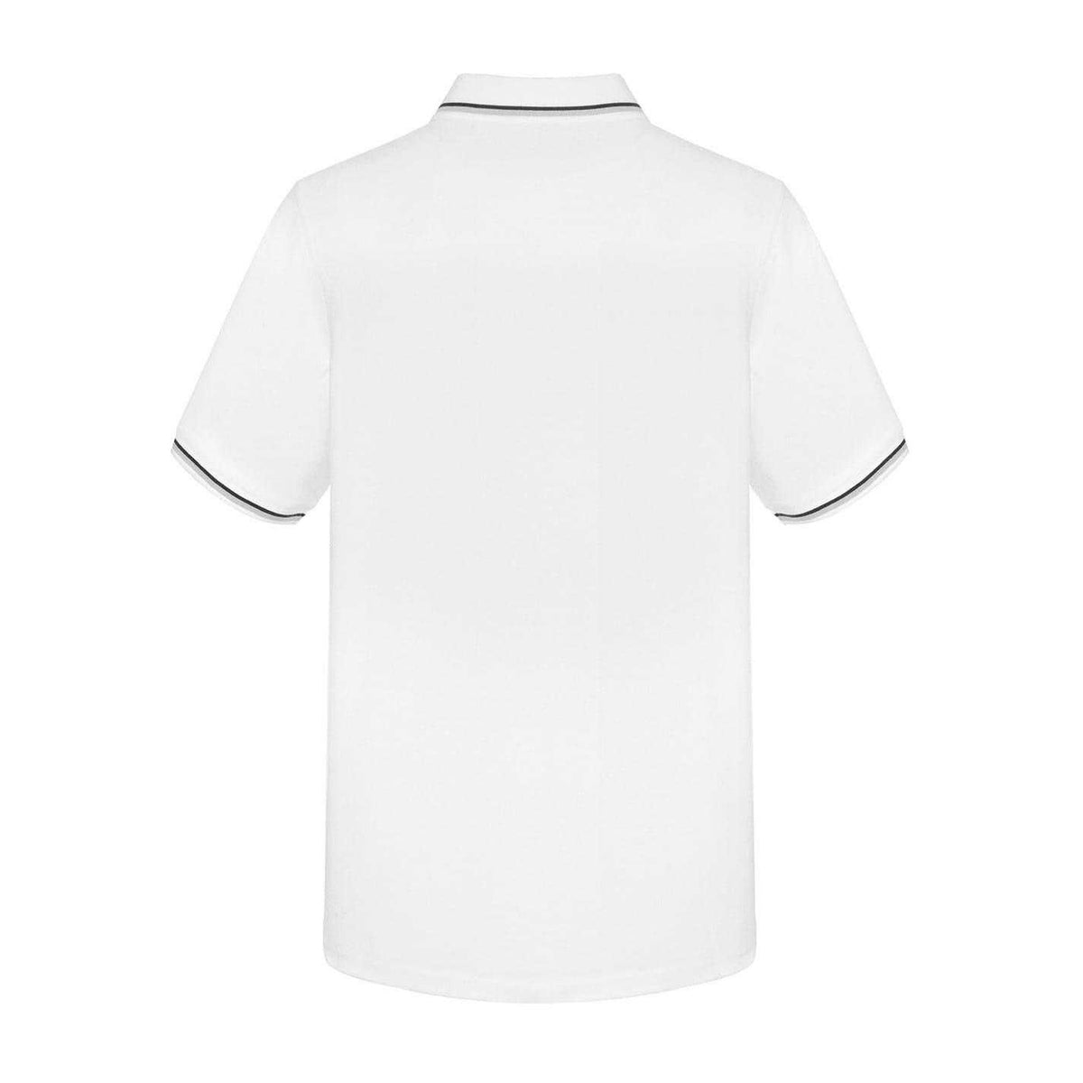 White - Back - Slazenger Mens Contrast Tipped Polo Shirt