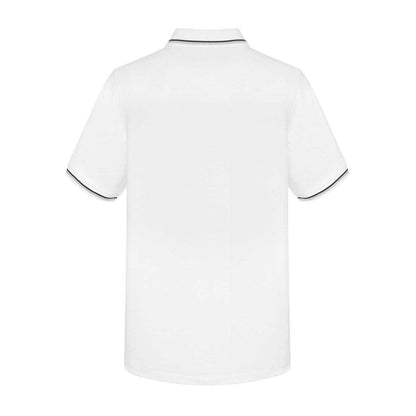 White - Back - Slazenger Mens Contrast Tipped Polo Shirt