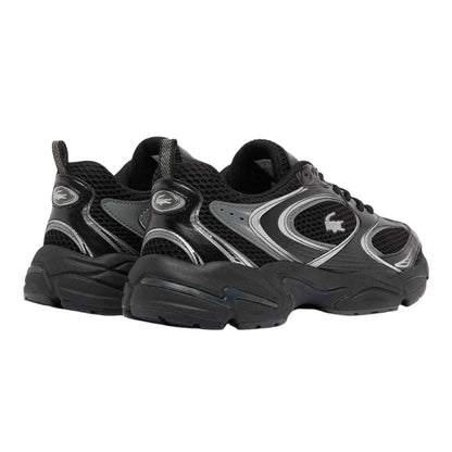 Black - Back - Lacoste Mens Storm 96 2K Cushioned Flat Trainers