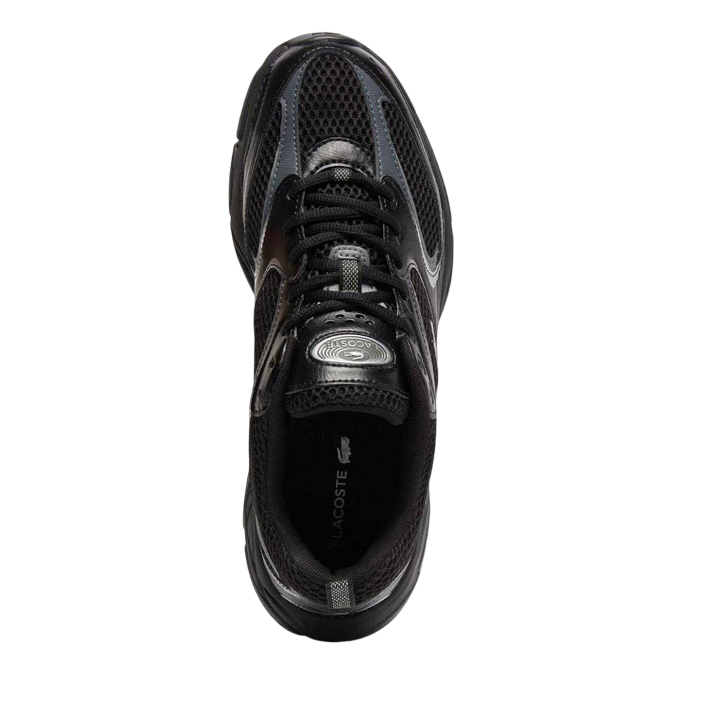 Black - Side - Lacoste Mens Storm 96 2K Cushioned Flat Trainers