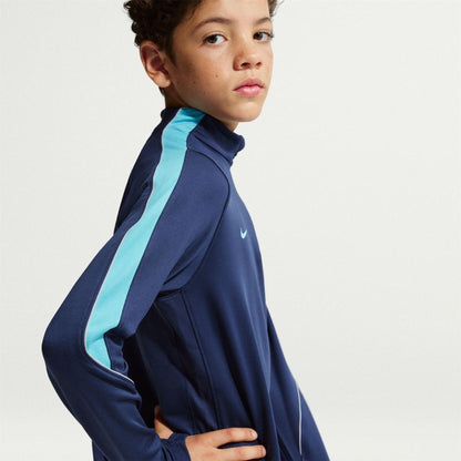 Midnight Navy - Back - Nike Childrens-Kids Strike Swoosh Quarter Zip Drill Top