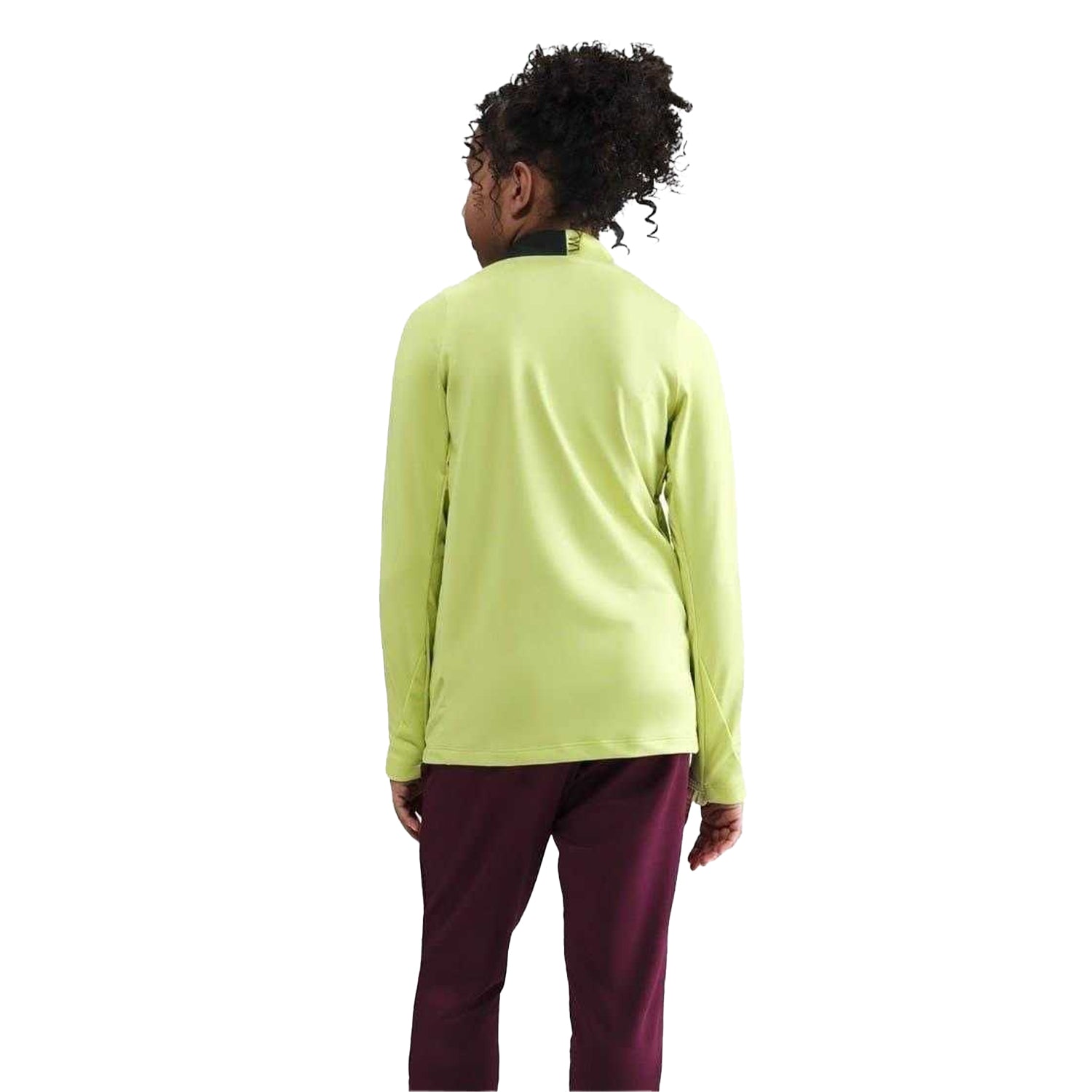 Limelight Yellow - Back - Nike Childrens-Kids Strike Swoosh Quarter Zip Drill Top