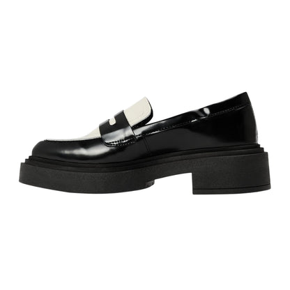 Black-Off White - Back - Steve Madden Womens-Ladies Charley Penny Loafers
