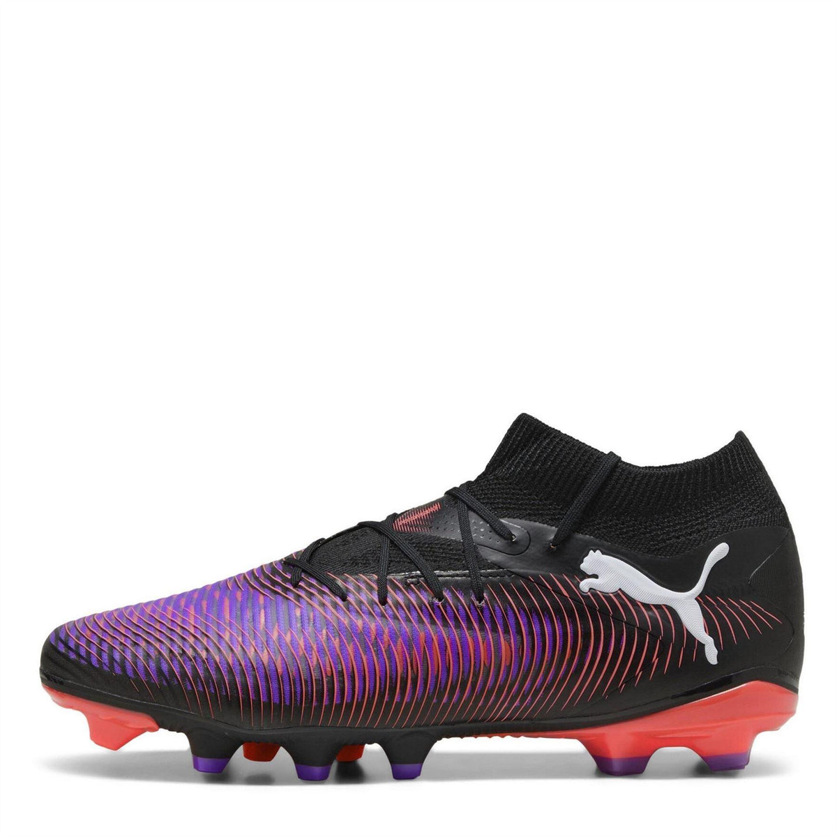 Black-Purple - Back - Puma Mens Future 8 Pro Artificial Ground Football Boots