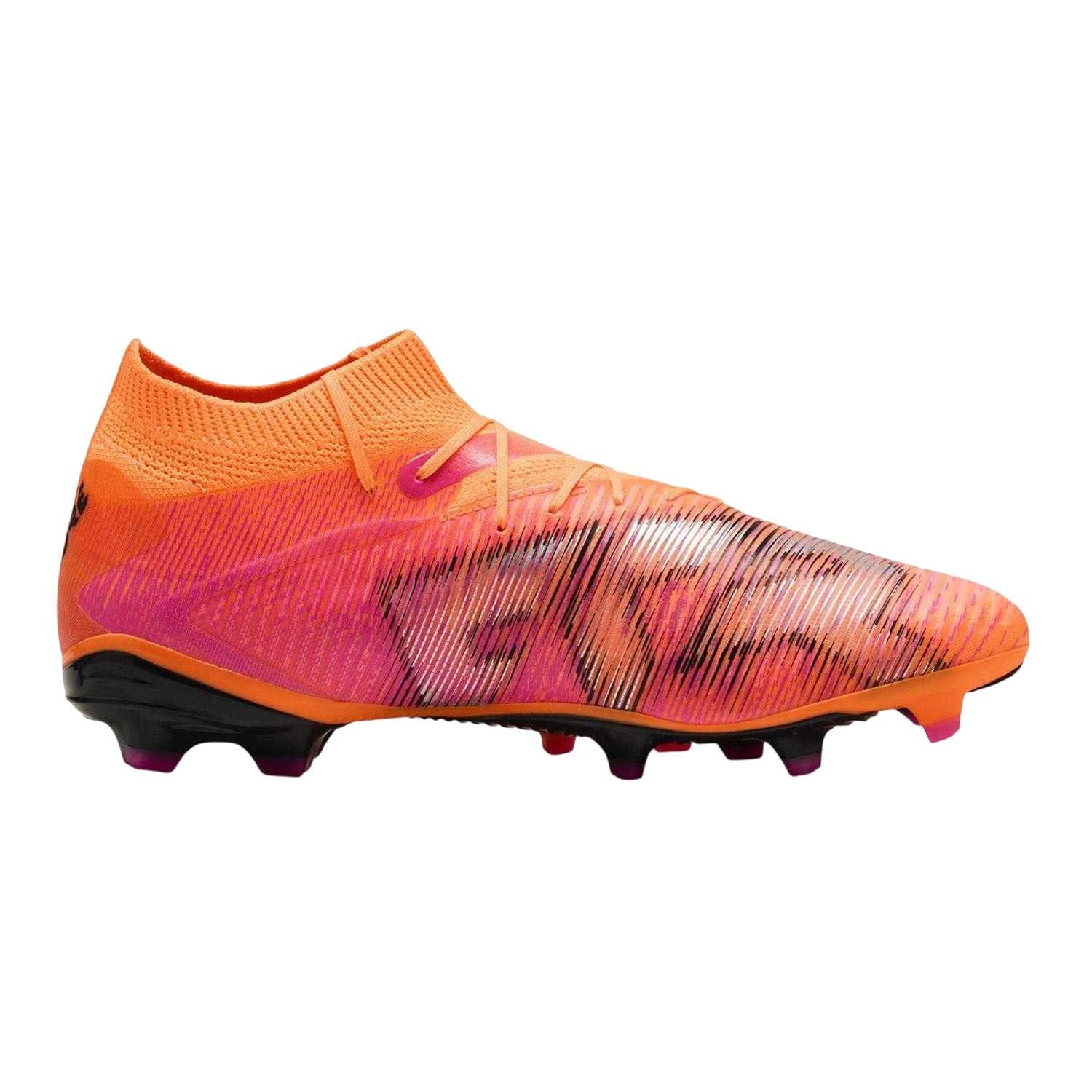 Orange-Black - Front - Puma Mens Future 8 Pro Artificial Ground Football Boots