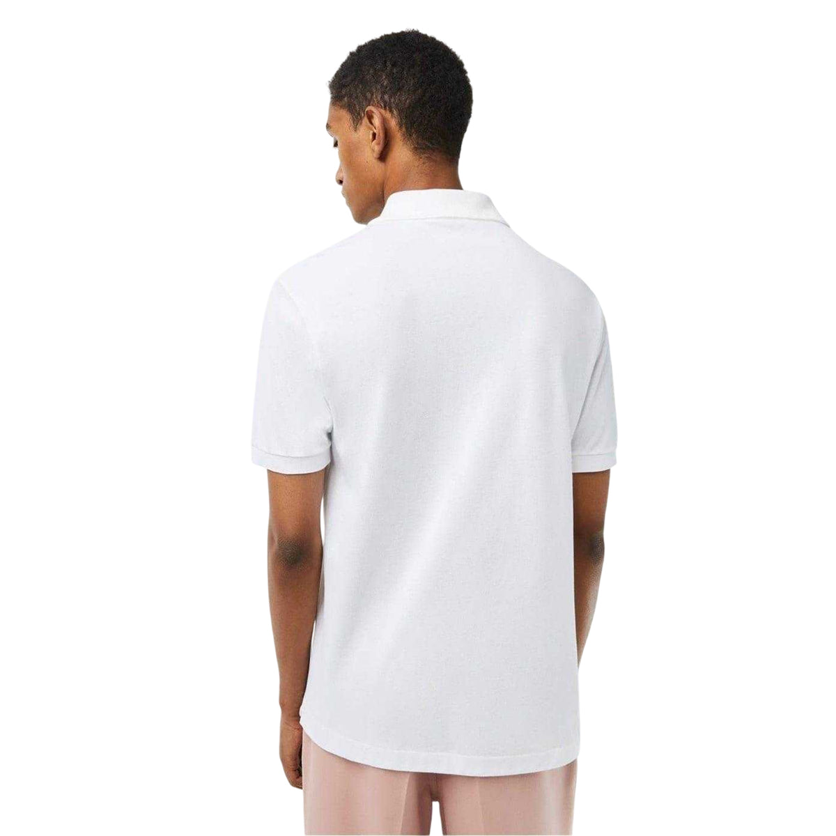 White - Back - Lacoste Mens Classic Short-Sleeved Polo Shirt
