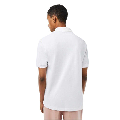 White - Back - Lacoste Mens Classic Short-Sleeved Polo Shirt