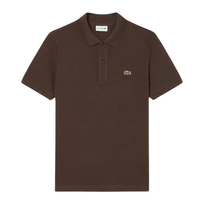 Brown - Front - Lacoste Mens Classic Short-Sleeved Polo Shirt