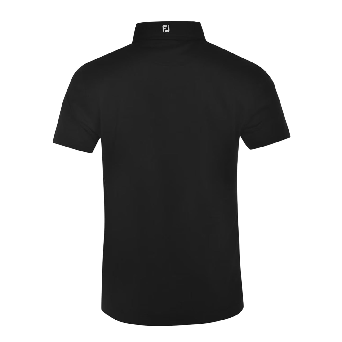 Black - Back - FootJoy Mens Logo Polo Shirt