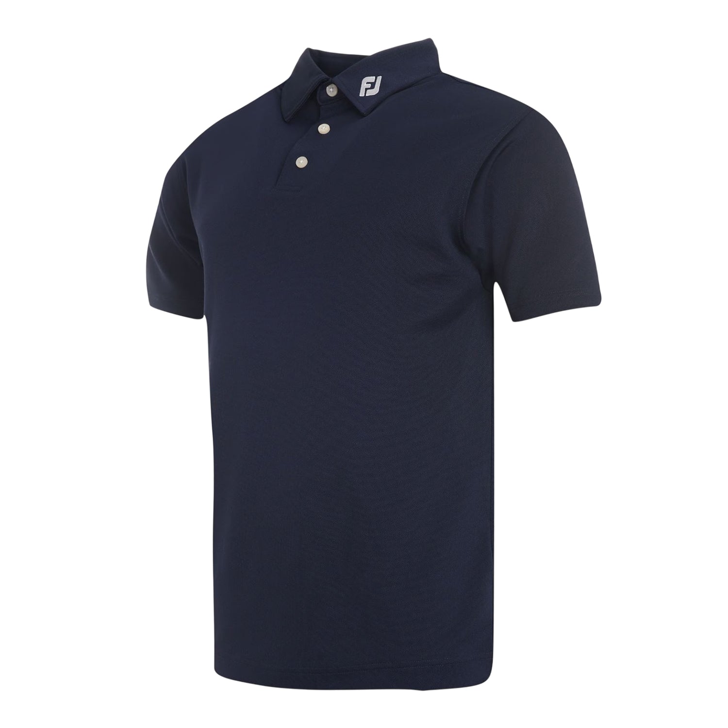 Navy - Back - FootJoy Mens Logo Polo Shirt