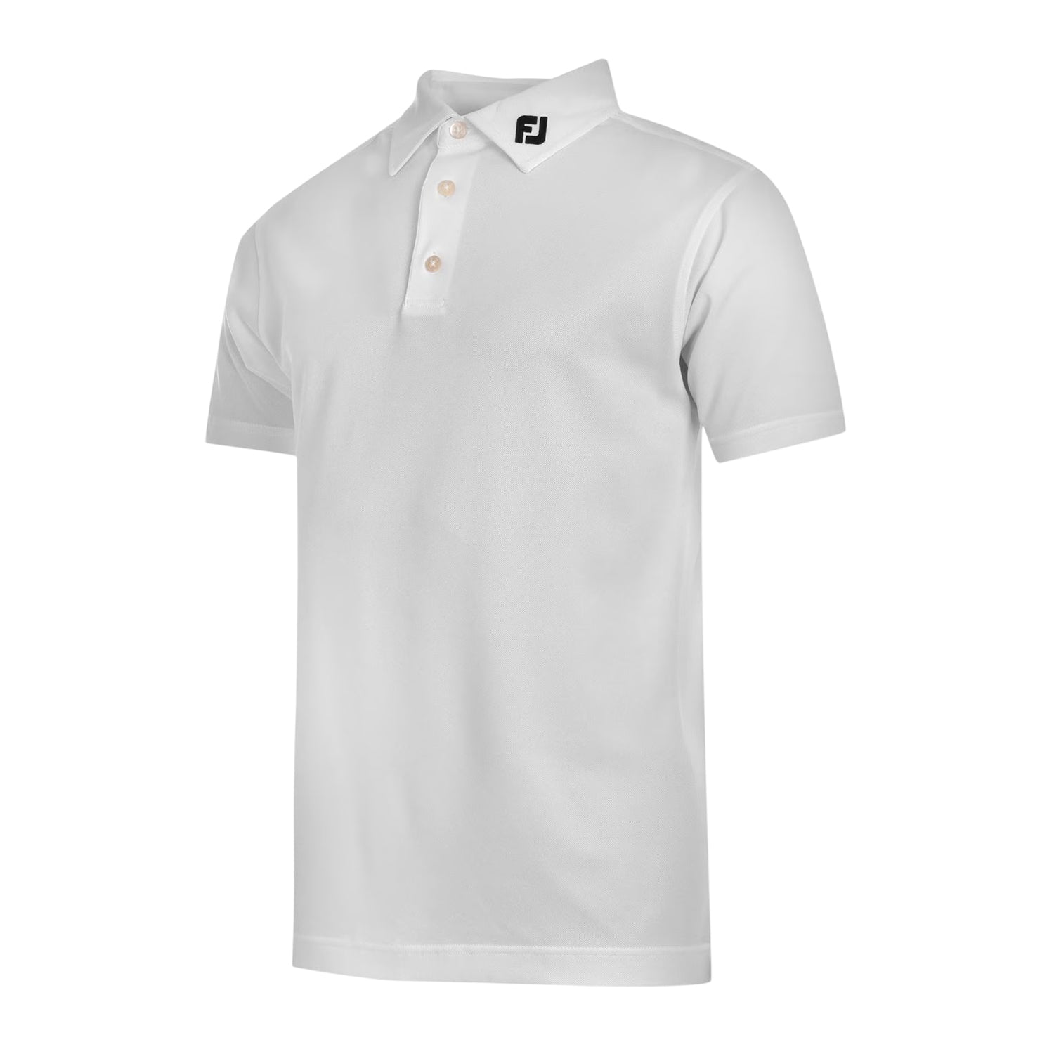 White - Side - FootJoy Mens Logo Polo Shirt