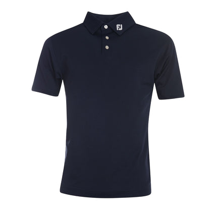 Navy - Front - FootJoy Mens Logo Polo Shirt