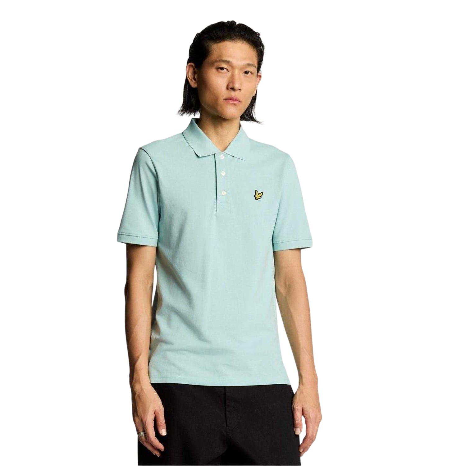 Future Blue - Side - Lyle & Scott Mens Short-Sleeved Polo Shirt