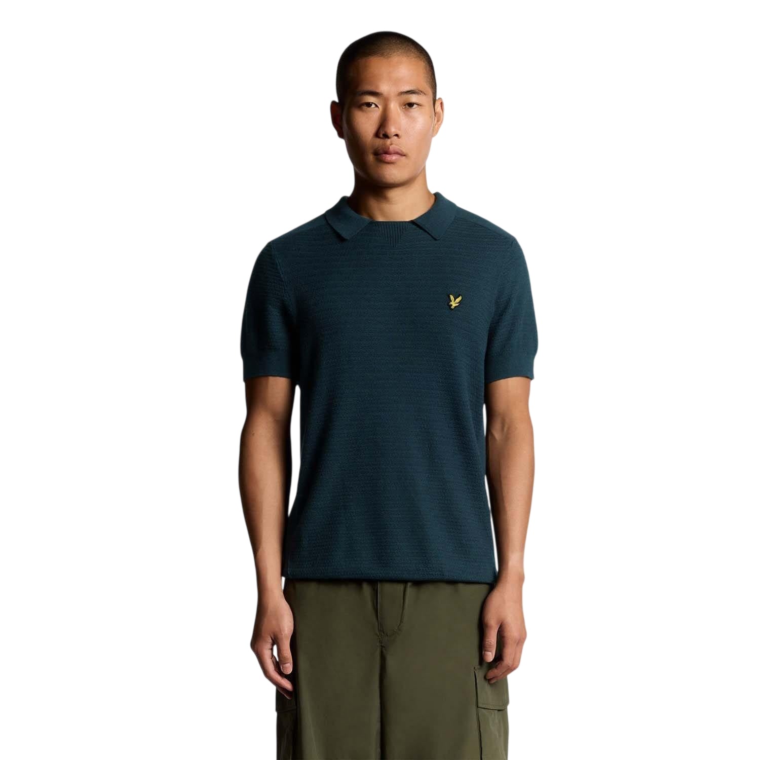 Apres Navy - Side - Lyle & Scott Mens Short-Sleeved Polo Shirt