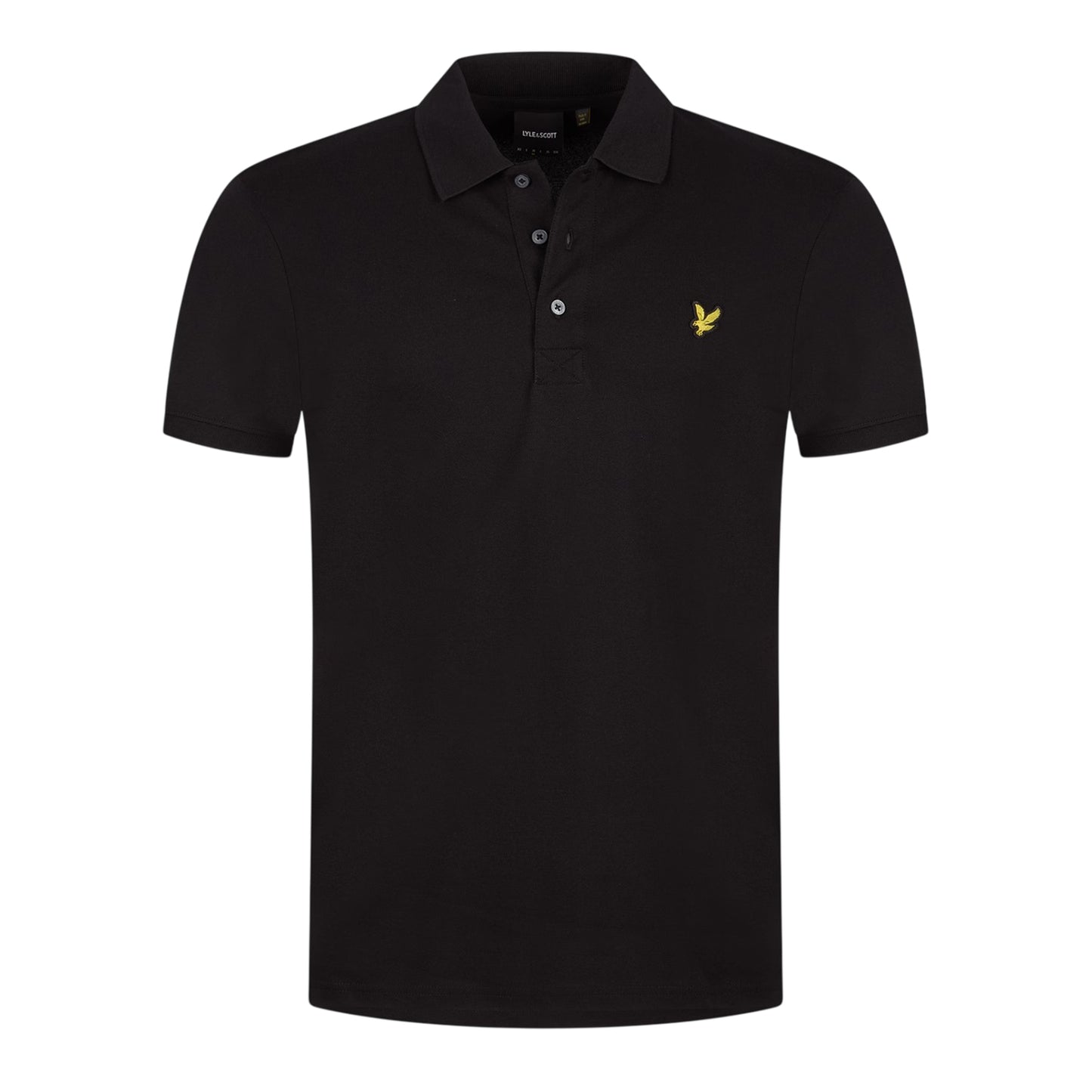 Jet Black - Front - Lyle & Scott Mens Short-Sleeved Polo Shirt