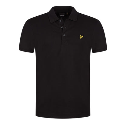 Jet Black - Front - Lyle & Scott Mens Short-Sleeved Polo Shirt