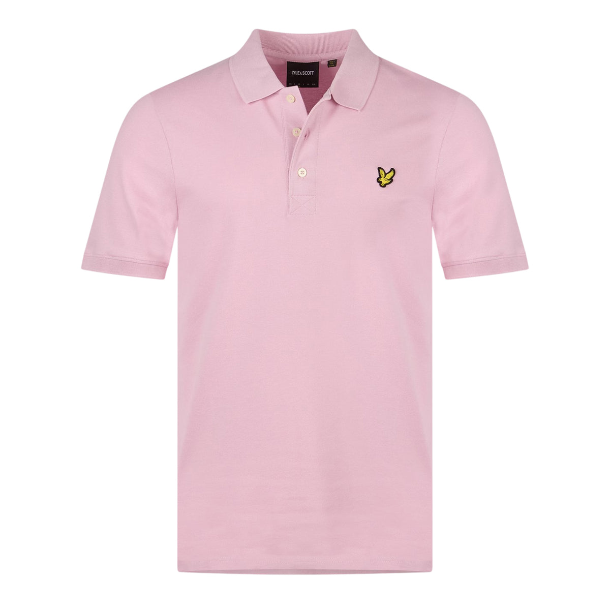 Light Pink - Front - Lyle & Scott Mens Short-Sleeved Polo Shirt