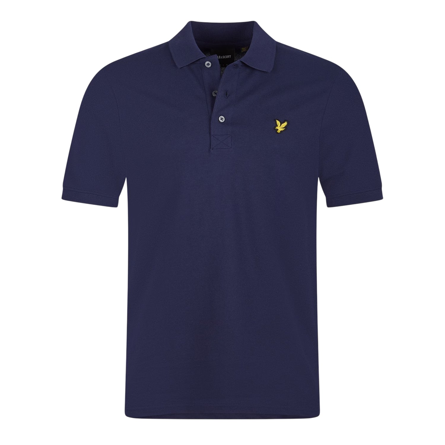 Navy - Front - Lyle & Scott Mens Short-Sleeved Polo Shirt