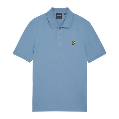 Ocean Sky - Front - Lyle & Scott Mens Short-Sleeved Polo Shirt