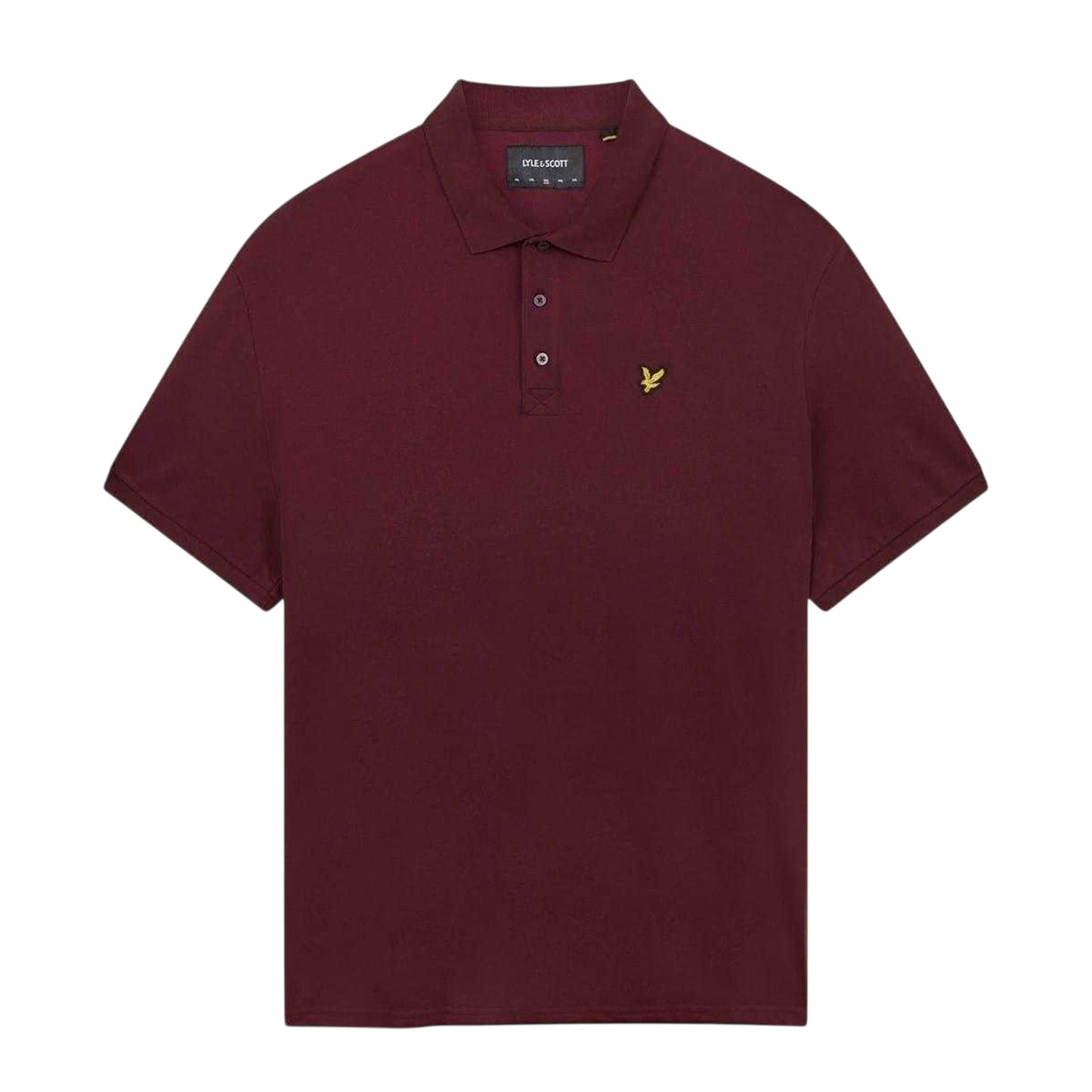 Burgundy - Front - Lyle & Scott Mens Short-Sleeved Polo Shirt