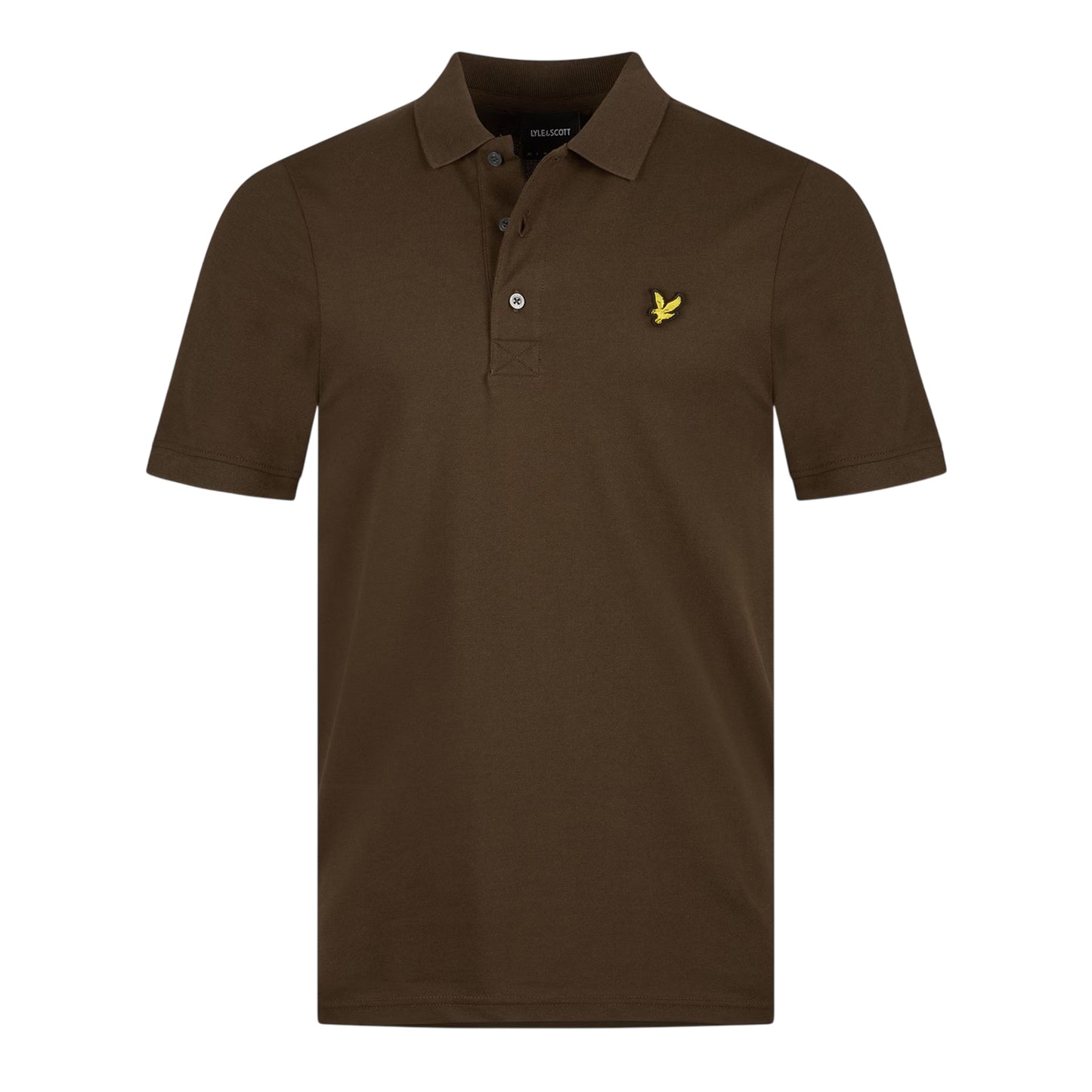 Olive - Front - Lyle & Scott Mens Short-Sleeved Polo Shirt