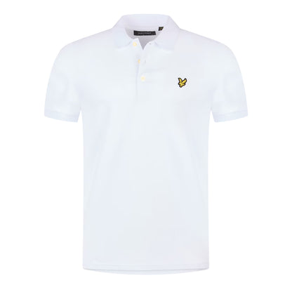 White - Front - Lyle & Scott Mens Short-Sleeved Polo Shirt