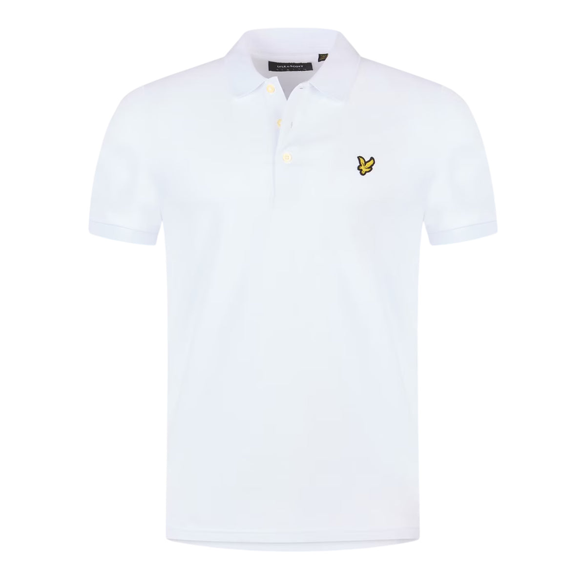 White - Front - Lyle & Scott Mens Short-Sleeved Polo Shirt