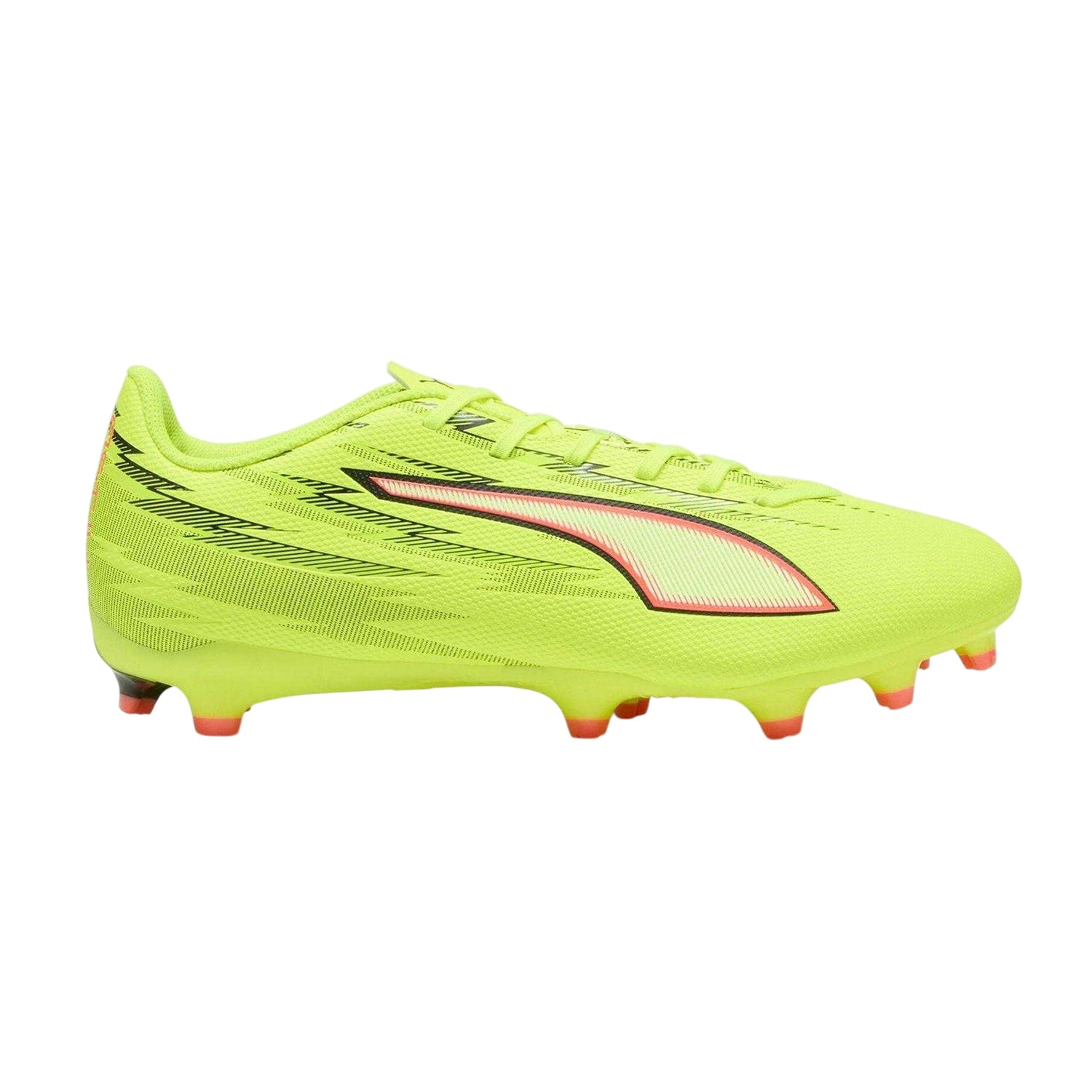 Yellow-Black - Front - Puma Mens Ultra Play Firm Ground Football Boots
