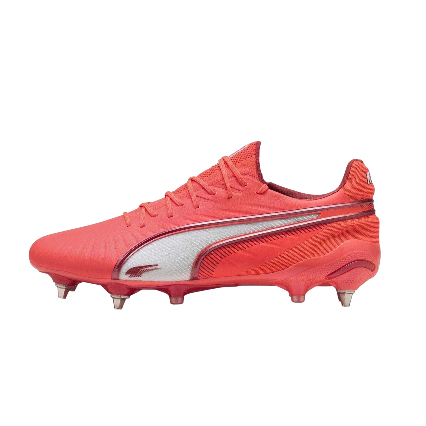Glowing Red - Back - Puma Mens King Ultimate Synthetic Soft Ground Football Boots