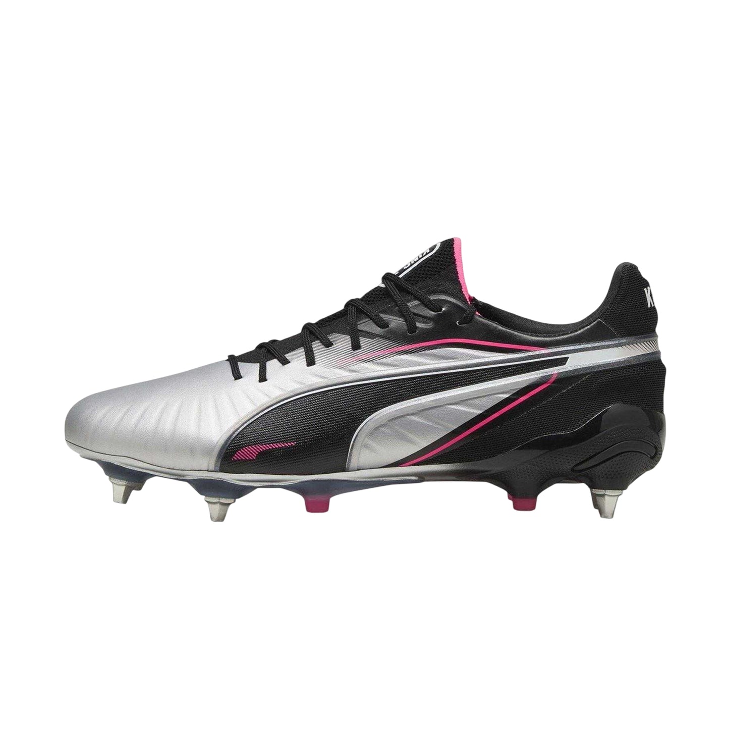 Silver - Back - Puma Mens King Ultimate Synthetic Soft Ground Football Boots