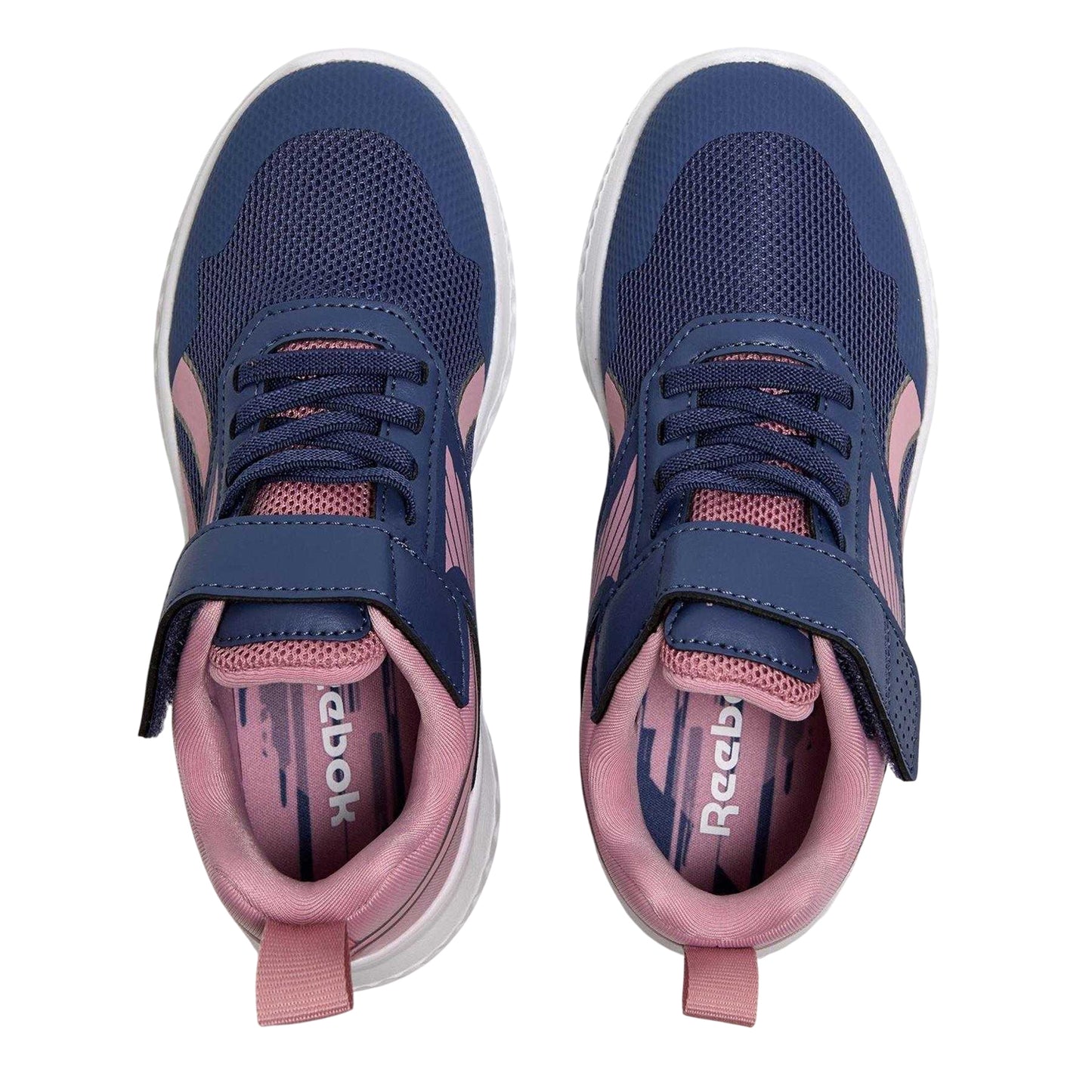 Twilight Purple - Side - Reebok Childrens-Kids Rush Runner 5 Elastic Trainers