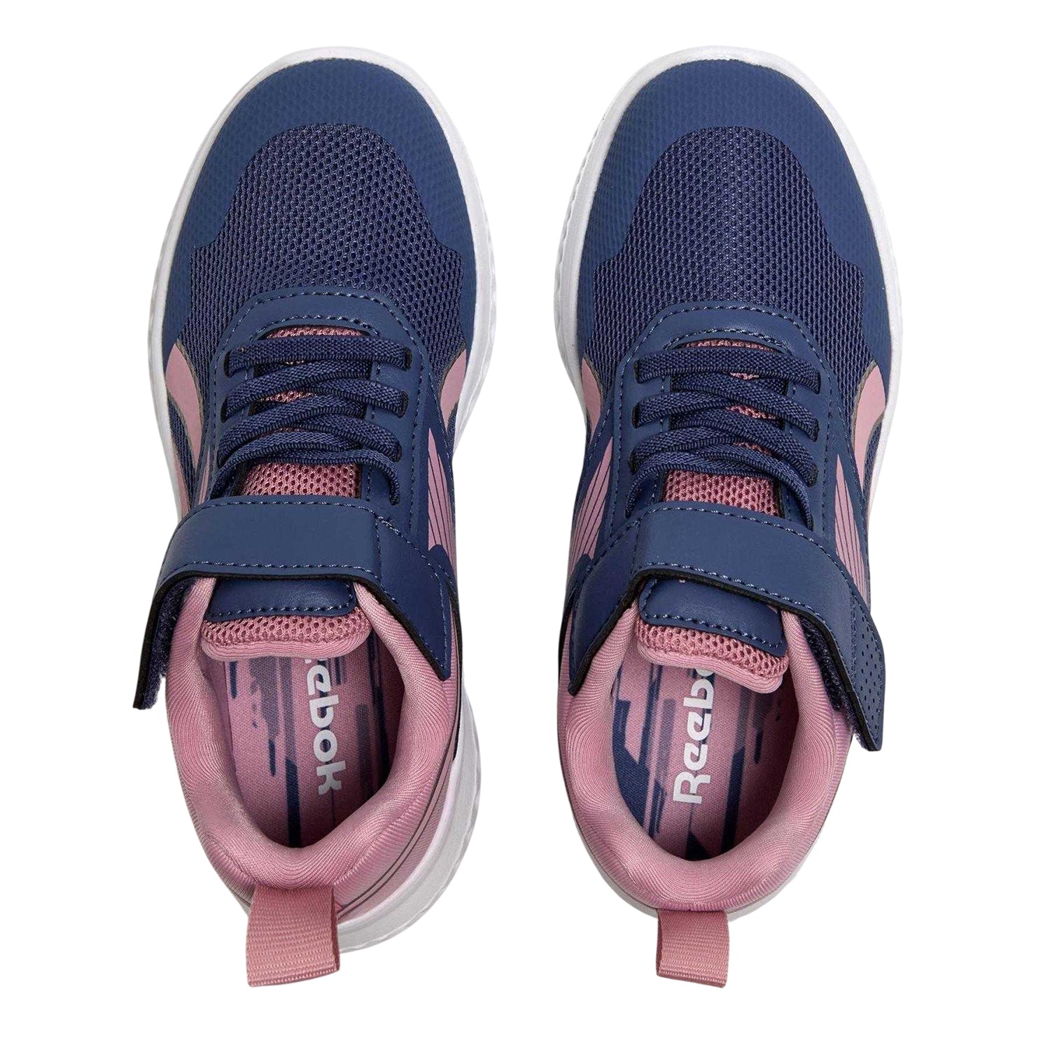 Twilight Purple - Side - Reebok Childrens-Kids Rush Runner 5 Elastic Trainers
