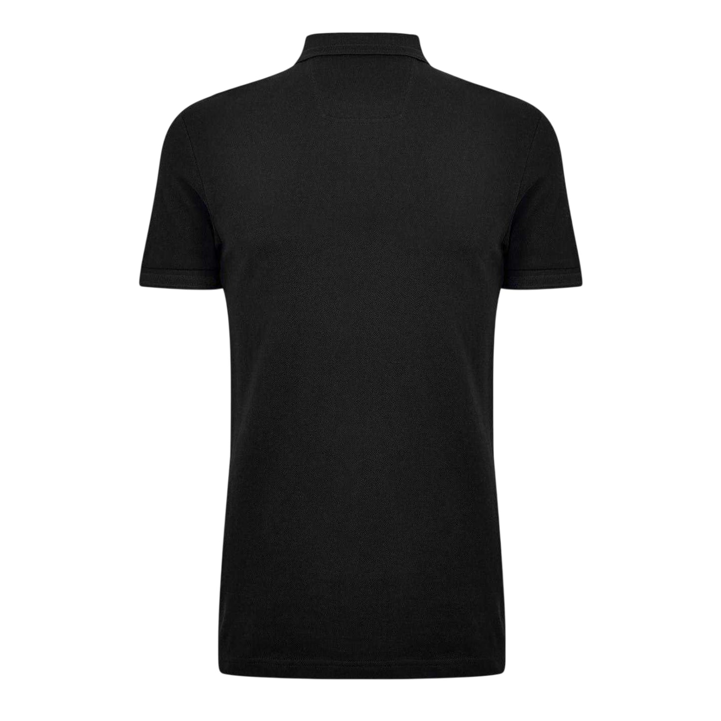 Black - Back - Boss Mens Paddy Contrast Tipped Polo Shirt