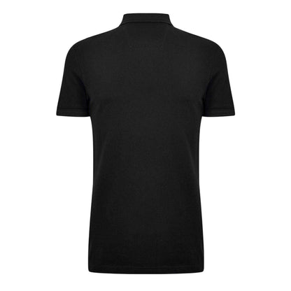 Black - Back - Boss Mens Paddy Contrast Tipped Polo Shirt