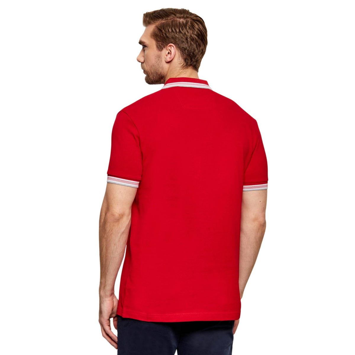 Rednut - Back - Boss Mens Paddy Contrast Tipped Polo Shirt