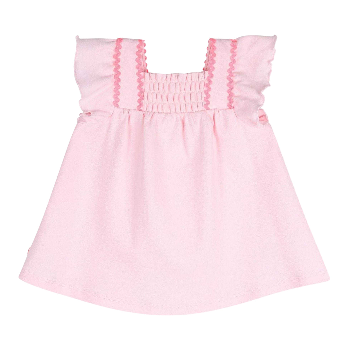 Pale Pink - Back - Billieblush Baby Girls Strawberry Smock Dress