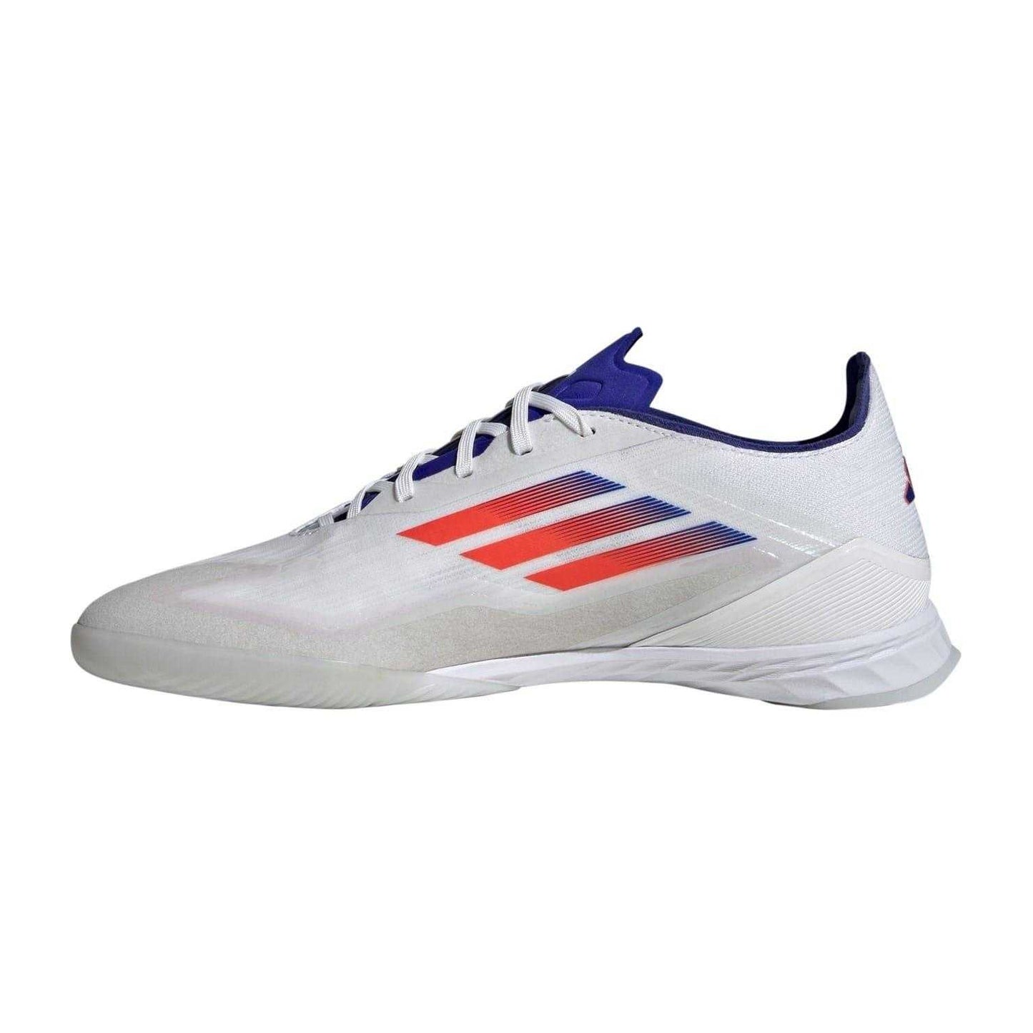 White - Side - Adidas Mens F50 Pro Lace Up Flat Indoor Football Shoes