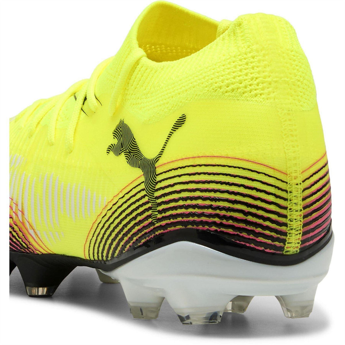 Yellow-Black - Close up - Puma Mens Future 8 Match Firm Ground Football Boots