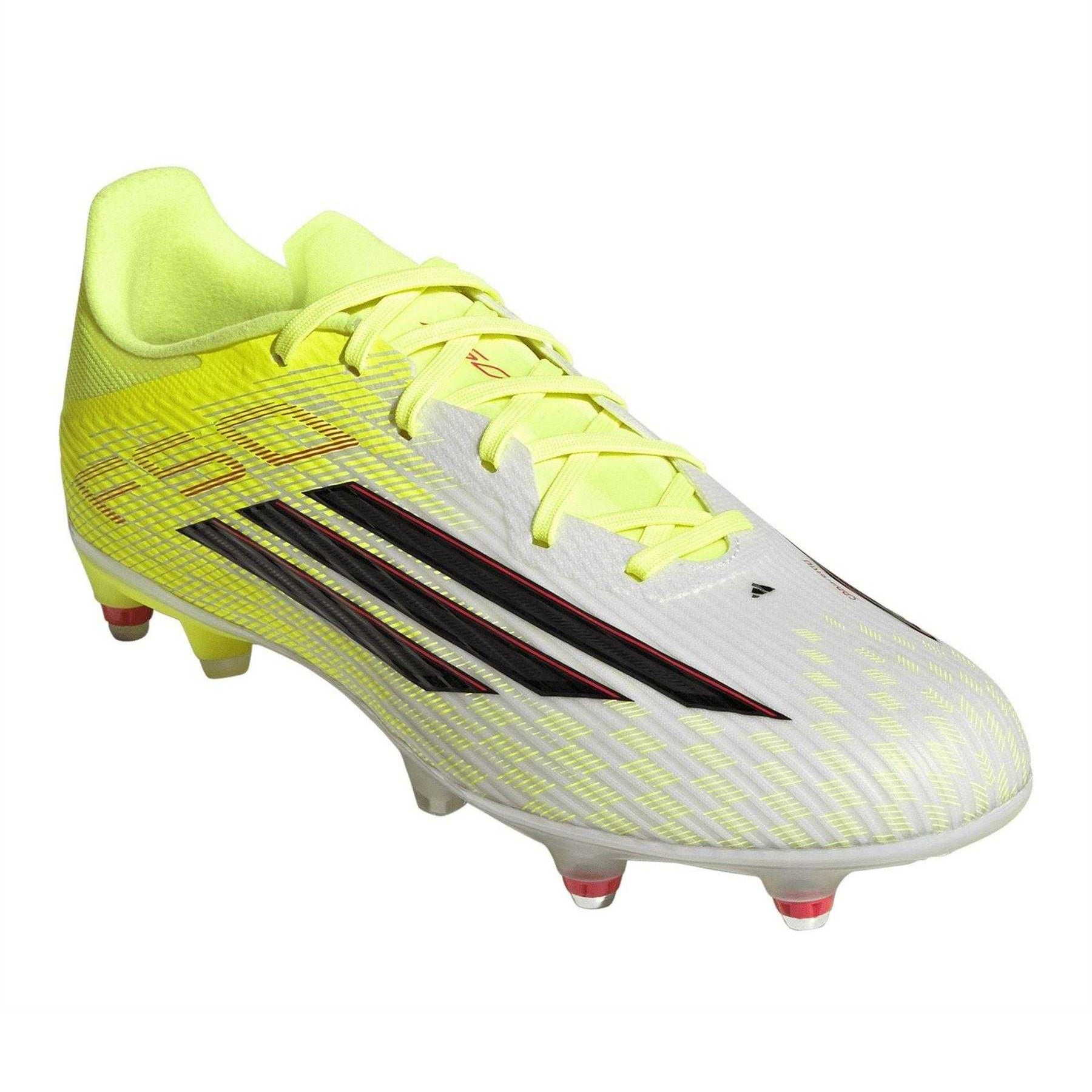 Solar Yellow - Front - Adidas Mens F50 League Soft Ground Football Boots