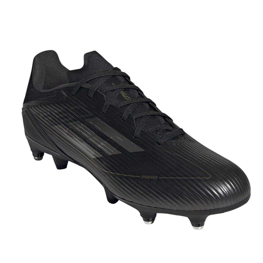 Black-Silver - Front - Adidas Mens F50 League Soft Ground Football Boots